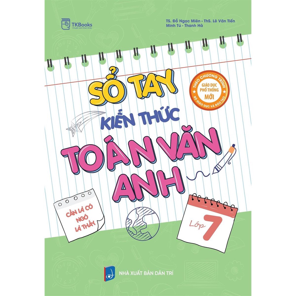 Sách - Sổ tay kiến thức Toán – Văn – Anh Lớp 7