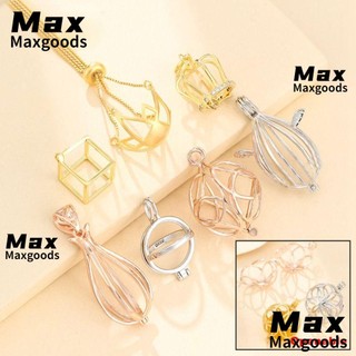 Mặt dây chuyền giữ đá maxg, có thể hoán đổi cho nhau 925 sterling silver stone giá đỡ lồng mặt dây chuyền, phụ kiện vòng cổ phát hiện & linh kiện đồ trang sức mặt dây chuyền trống màu bạc
