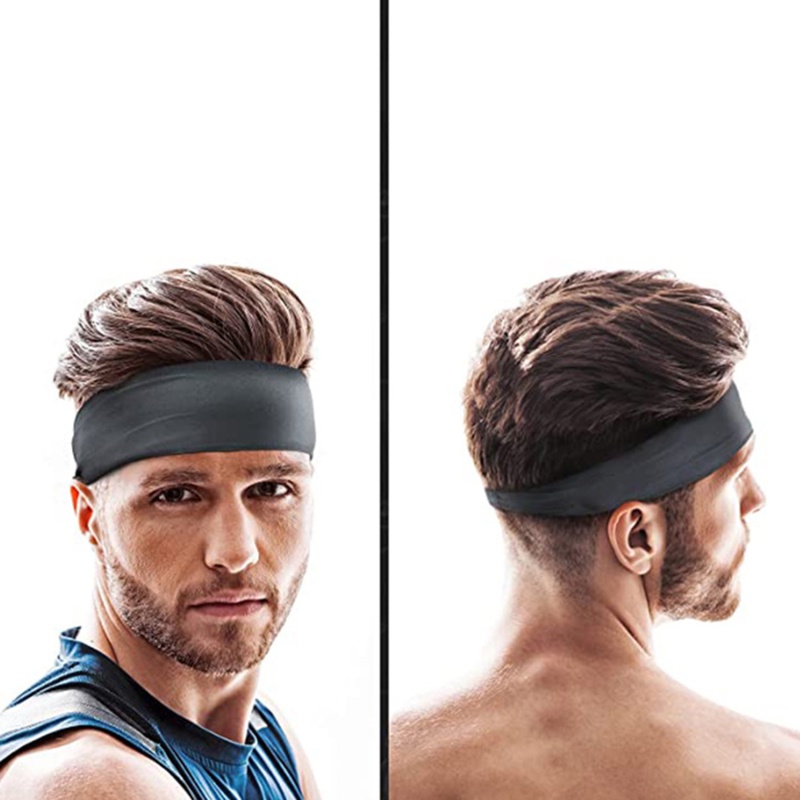 Băng đô thể thao nam tập thể dục moisture-wicking headband sweat-absorbent headband thích hợp cho chạy xe đạp, bóng đá yoga