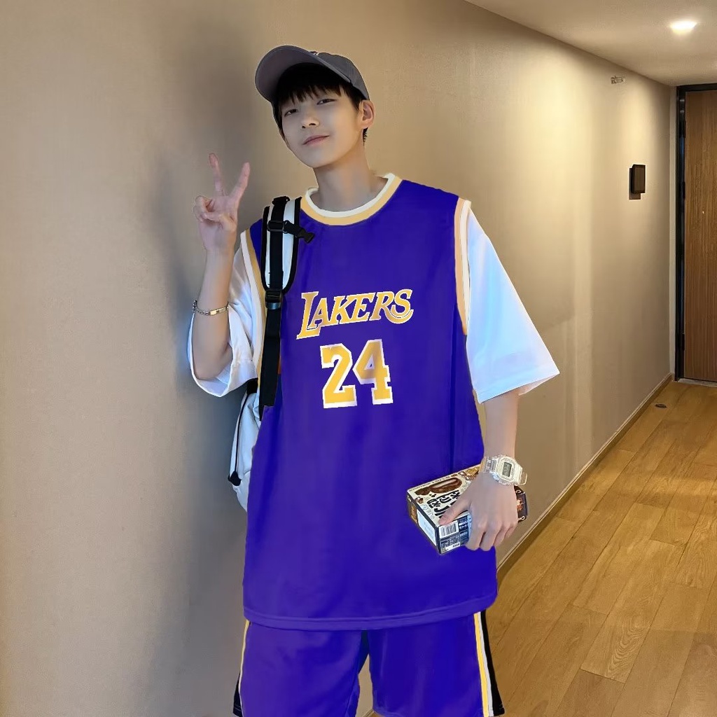 Bộ đồ thể thao YOUTANG gồm áo thun tay ngắn + quần short size 24 hợp thời trang trẻ trung cho nam