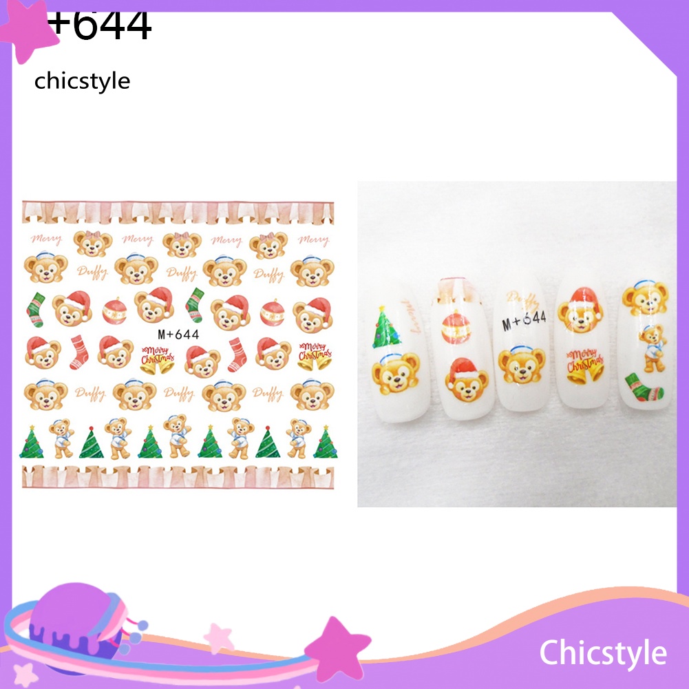 Thời trang sang trọng động vật trái tim ngôi sao ong hoa nail sticker chuyển nước nghệ thuật trang trí