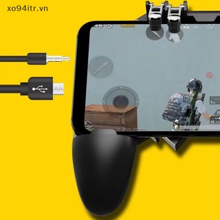 Xoitr pubg controller ak66 six finger gamepad trigger pubg metal trigger joy control pubg cho ios android mobile phone game pad vn