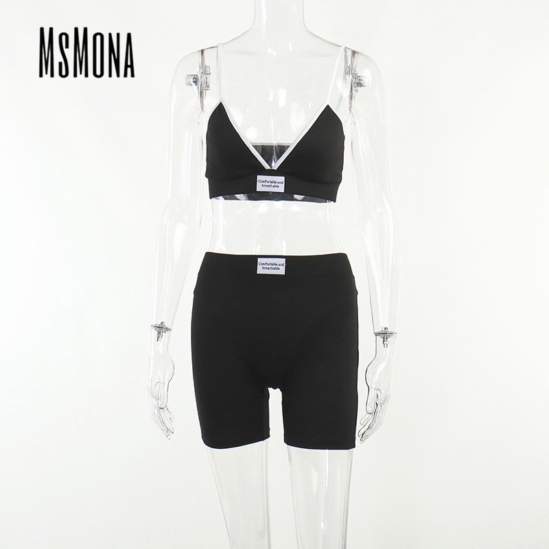 Bộ Áo Không Tay Cổ Chữ V Dáng Ôm Phối Màu Tương Phản Thời Trang 2023 Cho Nữ