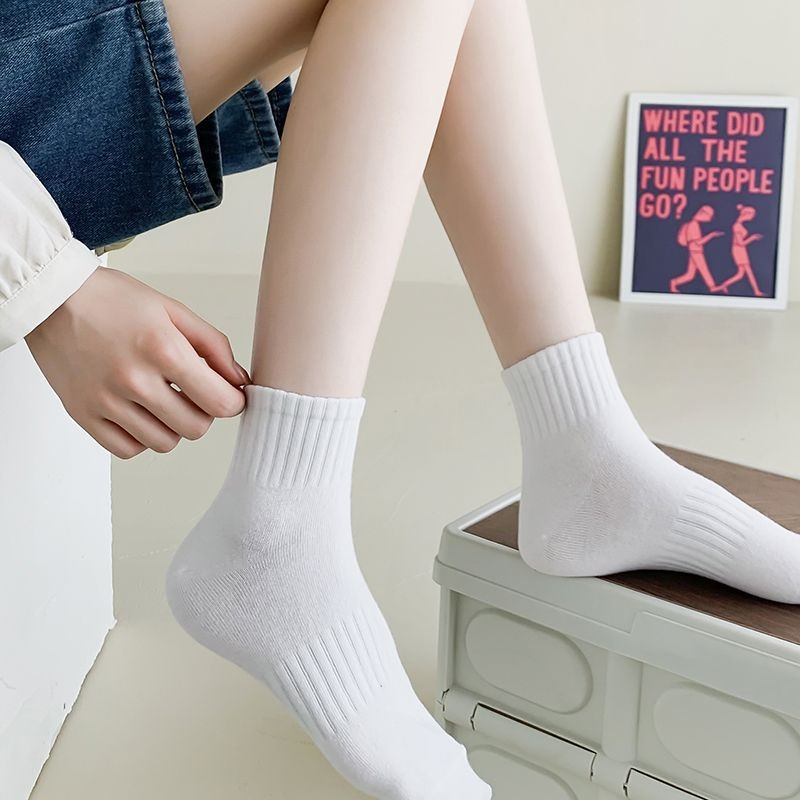 Vớ Thể Thao Ngắn Mỏng Thoáng Khí Thoải Mái Mùa Hè (Màu Sắc Ngẫu Nhiên) Thấm Hút Mồ Hôi Cho Nam Và Nữ