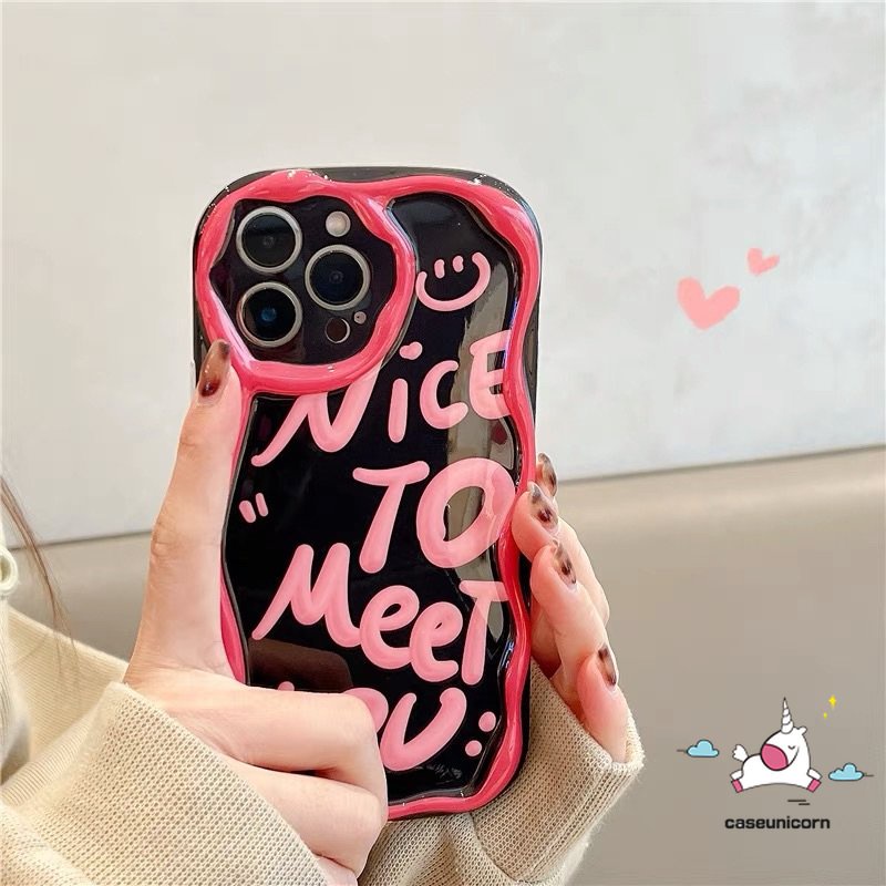 Ốp Điện Thoại Tpu Mềm Bóng Chống Sốc In Chữ 3D Cho iPhone 11 13 12 14 Pro Max 7plus XR 6s 6 7 8 Plus X XS Max SE 2020
