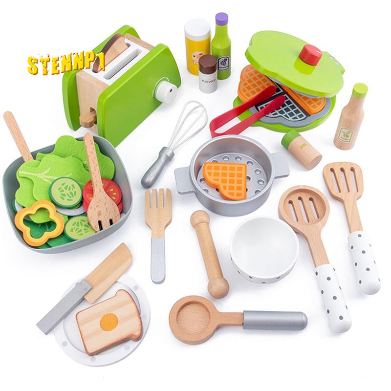 Bộ Đồ Chơi Nấu Ăn Bằng Gỗ Dành Cho Trẻ Em