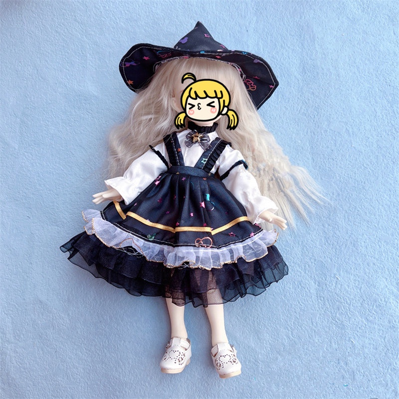 Mới Đầm Xòe Phong Cách lolita Xinh Xắn Cho Búp Bê 1 / 6 28cm