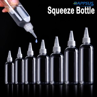 5-120ml Chai nhỏ giọt trong suốt Bóp / Hộp đựng có thể nạp lại Hộp đựng Allocator Nhà bếp Dầu giấm Dụng cụ phân phối lọ xi-rô