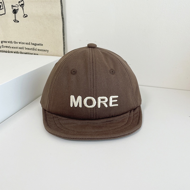 Nón Lưỡi Trai Mềm Thêu Chữ Phong Cách Hàn Quốc Cho Bé