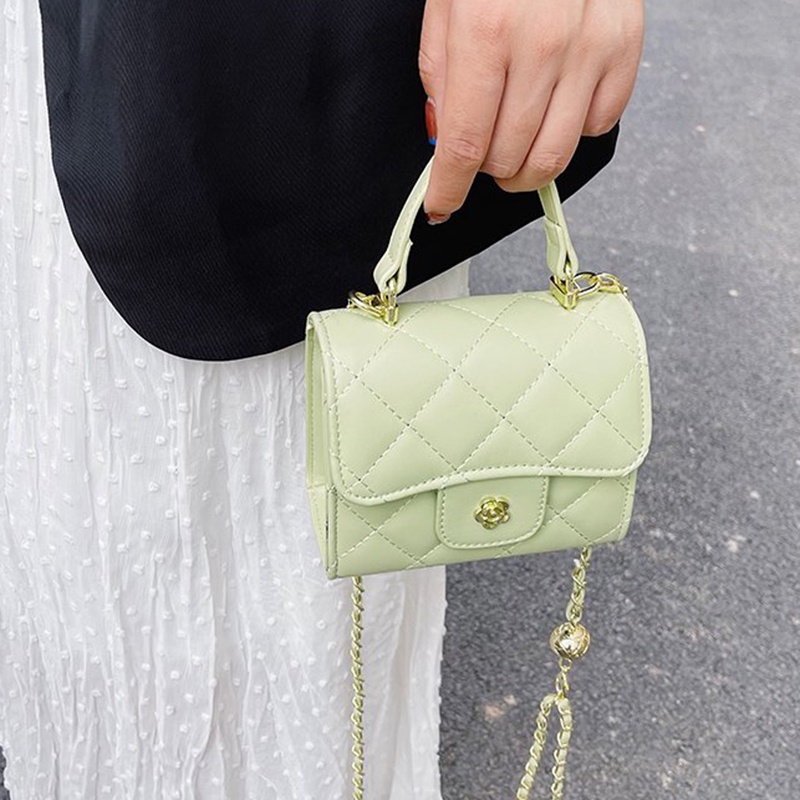 Túi Đeo Chéo Hình Vuông Nhỏ Phong Cách Phương Tây Chất Lượng Cao Cho Nữ