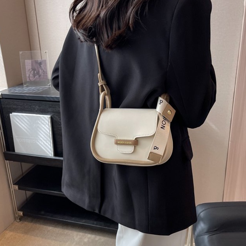 Túi Đeo Vai Hình Vuông Cỡ Nhỏ Màu Sắc Tương Phản Chất Lượng Cao Phong Cách retro