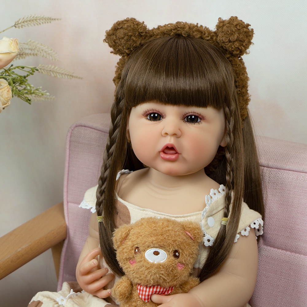 Đồ Chơi Búp Bê Barbie 3D Bằng Silicon Mềm 73.3cm 55cm