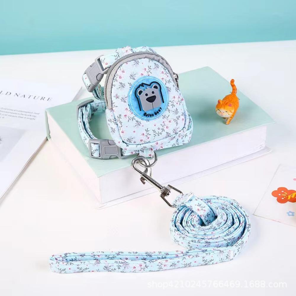 Dây Dắt Thú Cưng Đi Dạo Họa Tiết Hoa Xinh Xắn