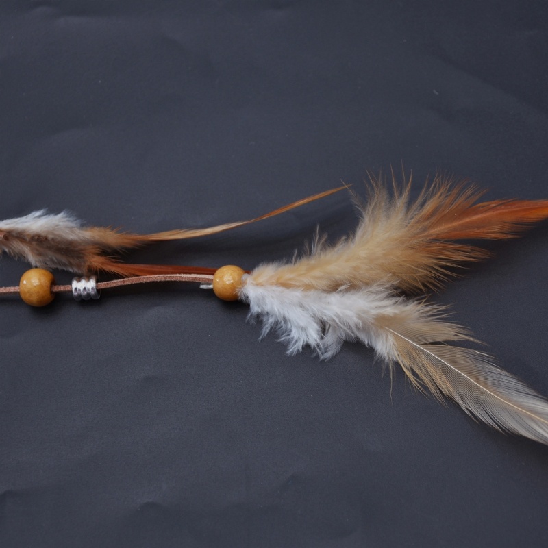 Băng Đô Cài Tóc Đính Lông Vũ Phong Cách Boho