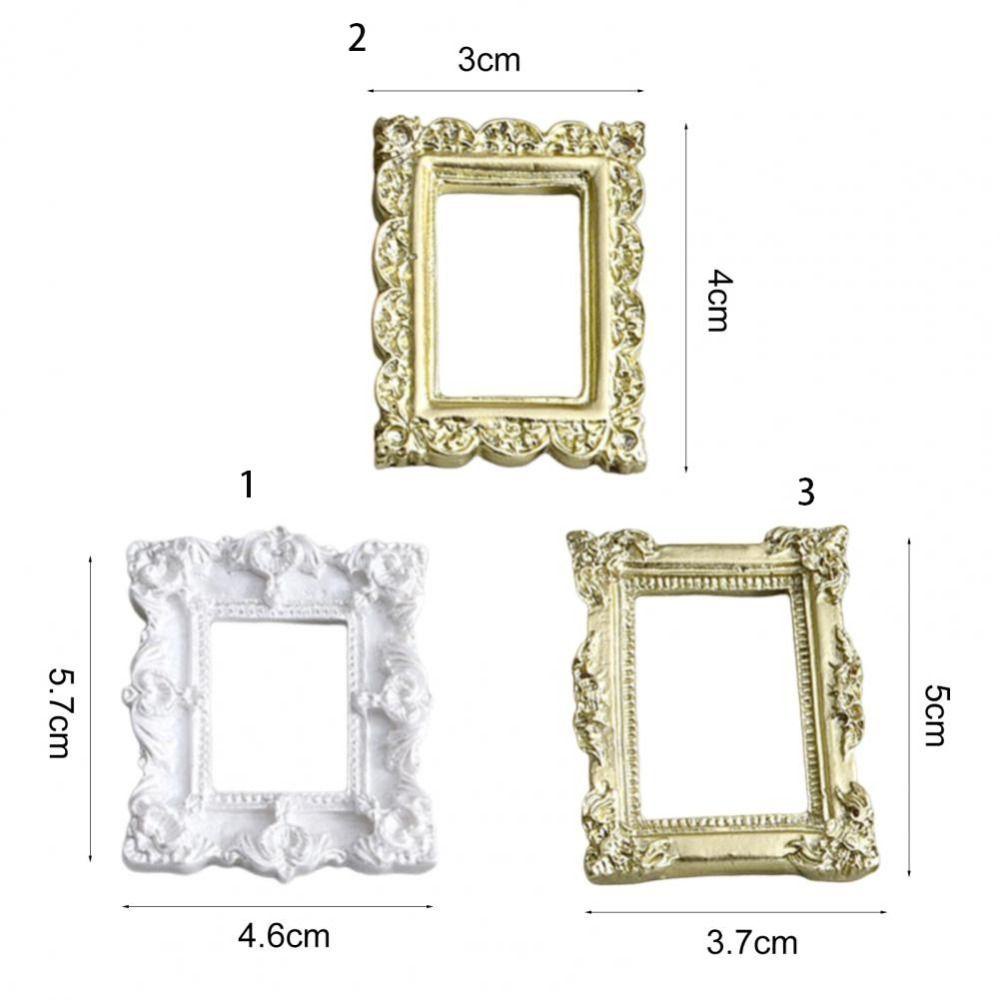 Khung Ảnh Mini Bằng Nhựa Resin Chống Biến Dạng Phong Cách Châu Âu Cổ Điển Trang Trí Nội Thất Diy