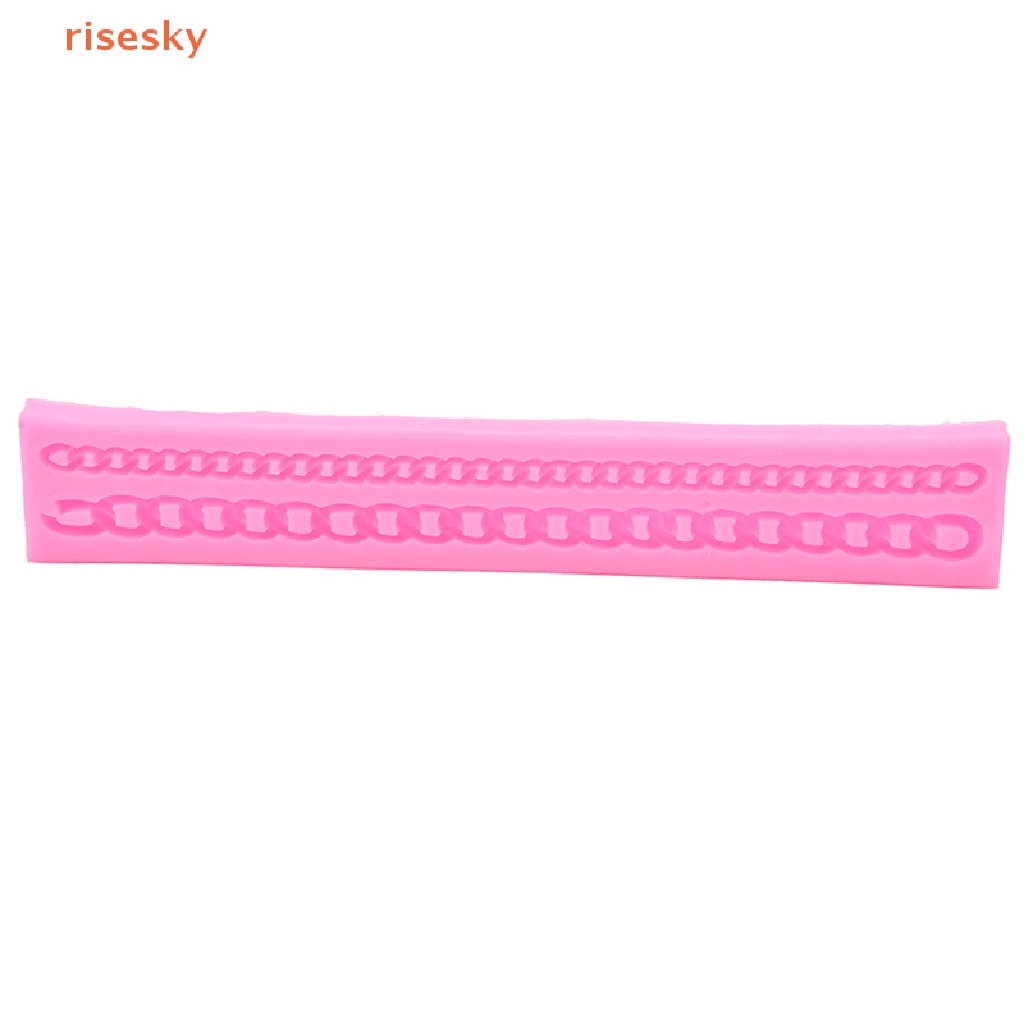Khuôn Silicone Tạo Hình Dây Xích Dài 3D Làm Bánh Trang Trí
