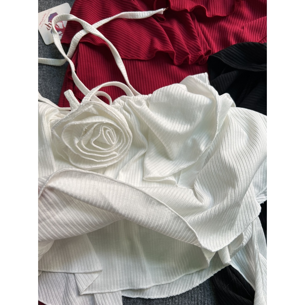 Áo yếm tua rua, áo nữ croptop UK alohashop91