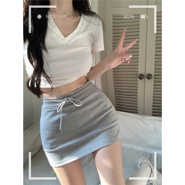 NZN Váy Chữ A Lưng Cao Thời Trang Mùa Hè Mới