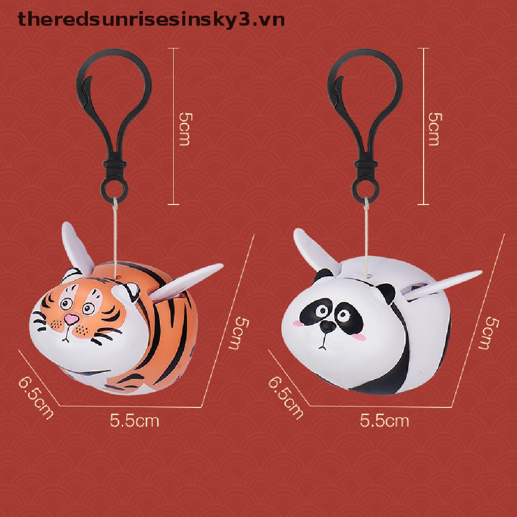 ## Móc Khóa Hình Gấu Trúc / Hổ / Cánh Bay Dễ Thương Thời Trang Làm Quà Tặng Năm Mới