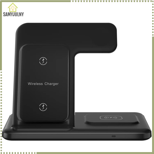 Đế Sạc Nhanh Không Dây Dạng Đứng 3 Trong 1 Cho Iphone Iwatch Airpods