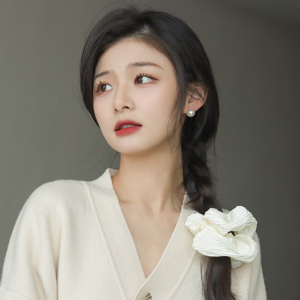 Dây buộc tóc đuôi ngựa CHLINS cỡ lớn đơn giản thời trang phong cách Hàn Quốc cho nữ