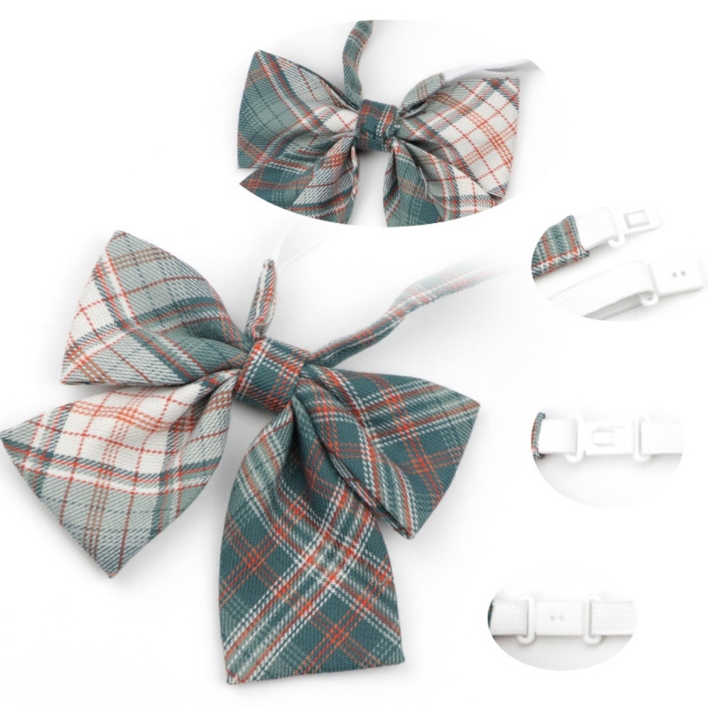 Cà Vạt Nơ Đồng Phục Học Sinh Gifls Họa Tiết Sọc Dễ Thương