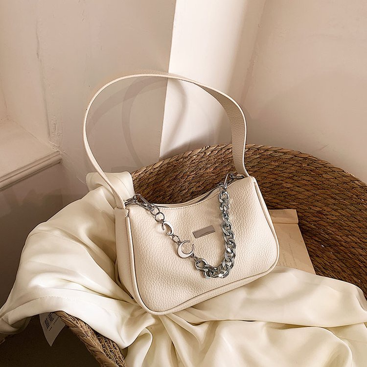 Túi Xách Đeo Vai Phối Dây Xích Thời Trang Pháp Cao Cấp Cho Nữ
