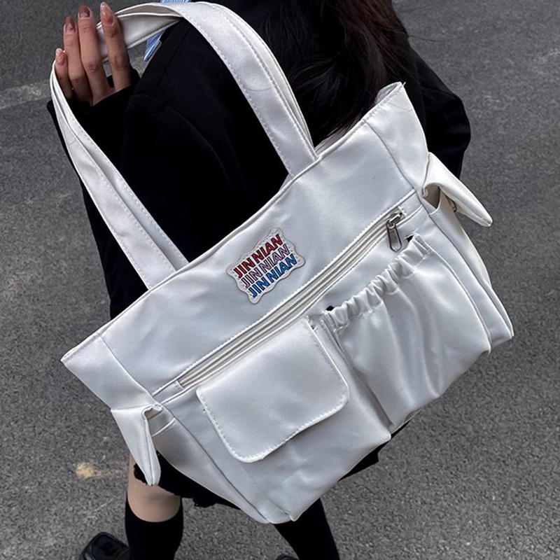 Túi tote Đeo Vai Sức Chứa Lớn Phong Cách Hàn Quốc Đơn Giản Dễ Phối Đồ