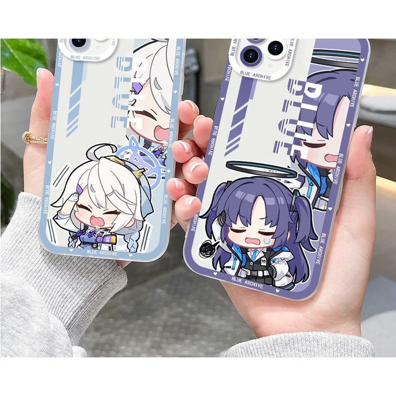 Blue Archive phone case Q version sirasu azusa takanasi hosino for compatible with iPhone 14 Apple 13promax Two-Dimensional