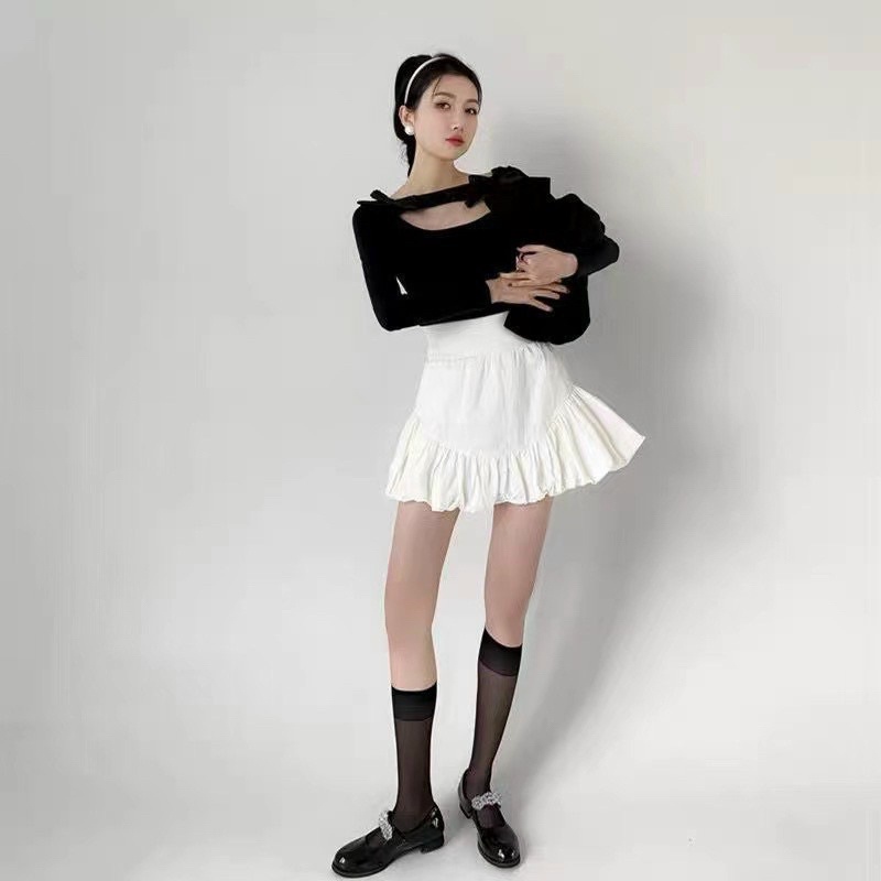 Chân váy bồng xoè , Chân Váy Chữ A Xòe Phồng Cạp Lưng Cao Chất Vải Cao Cấp Uk alohashop91