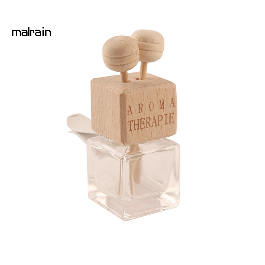 Chai Rỗng Trong Suốt Hình Vuông Dùng Đựng Nước Hoa Trong Xe Hơi