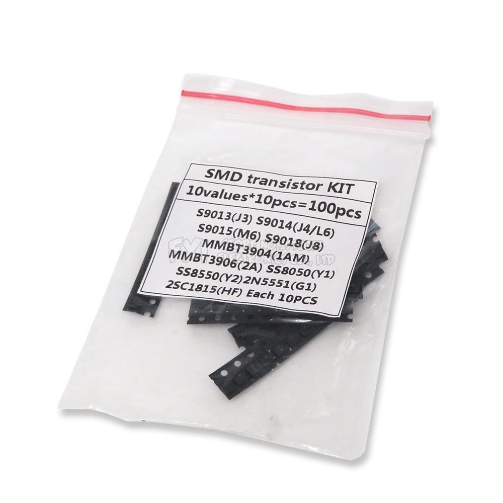 Bộ 10 Bóng Bán Dẫn X10 Cái SOT-23 SMD S9013 S9014 S9015 S9018 MMBT3904 MMBT3906 SS8050 SS8550 2N551 2SC1815 Patch
