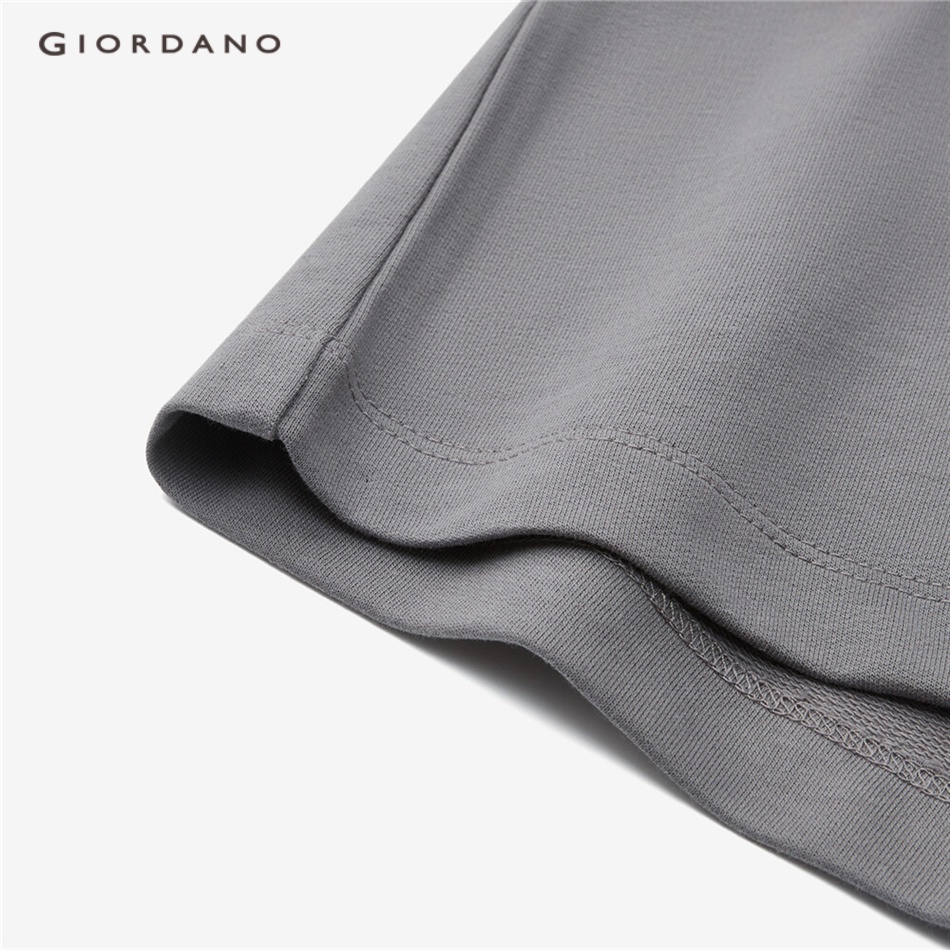 Đầm GIORDANO 05463476 tay ngắn dáng dài có túi lớn thời trang cho nữ