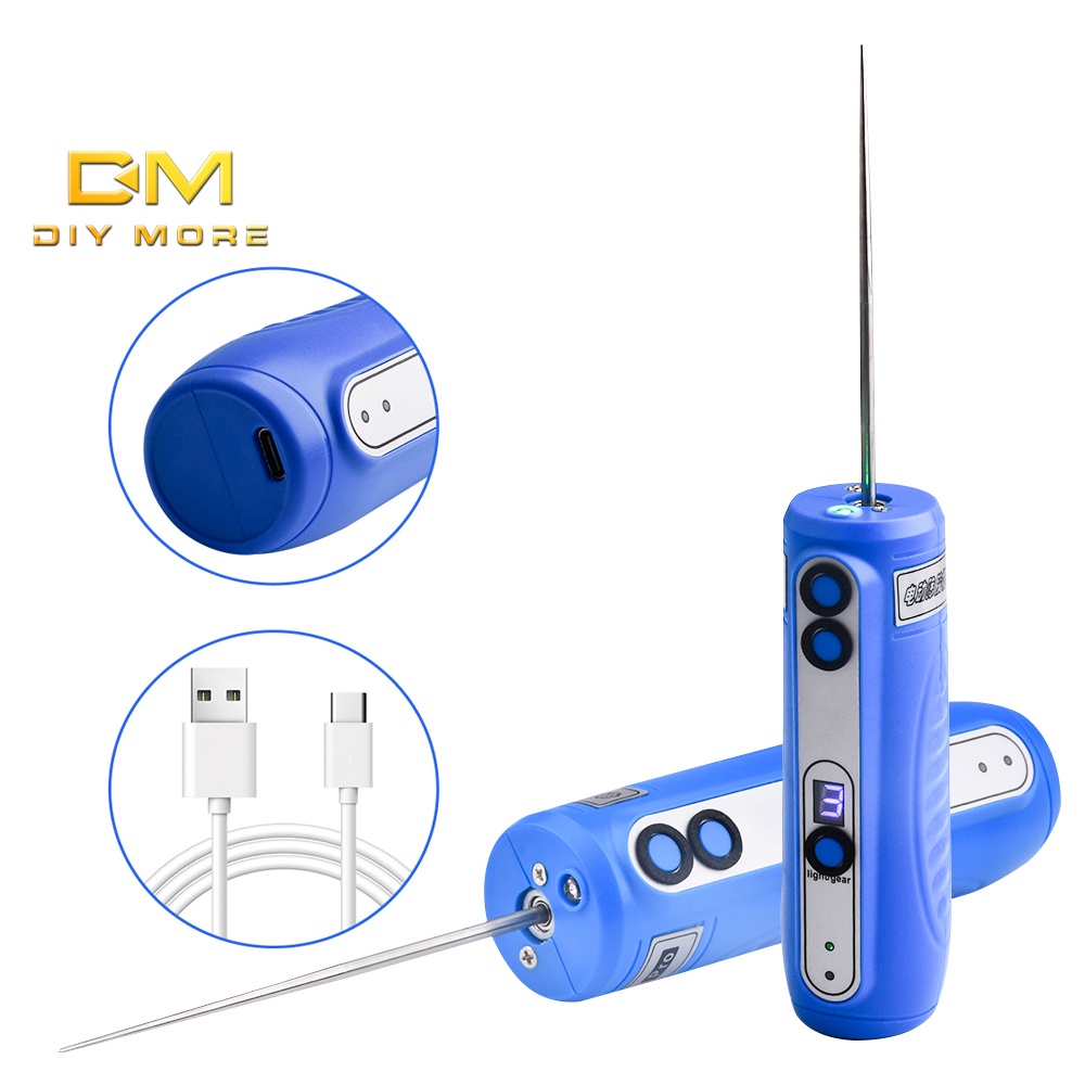 DIYMORE Máy Loại Bỏ Keo DM319 6 Tốc Độ + Điều Chỉnh + Đảo Ngược + Giao Diện Tpye-C + Đèn LED + Keo Dán