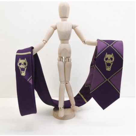 Cà Vạt In Hình Đầu Lâu JOJO Phiên Bản Nhật Bản Độc Đáo Thời Trang Cho Nam