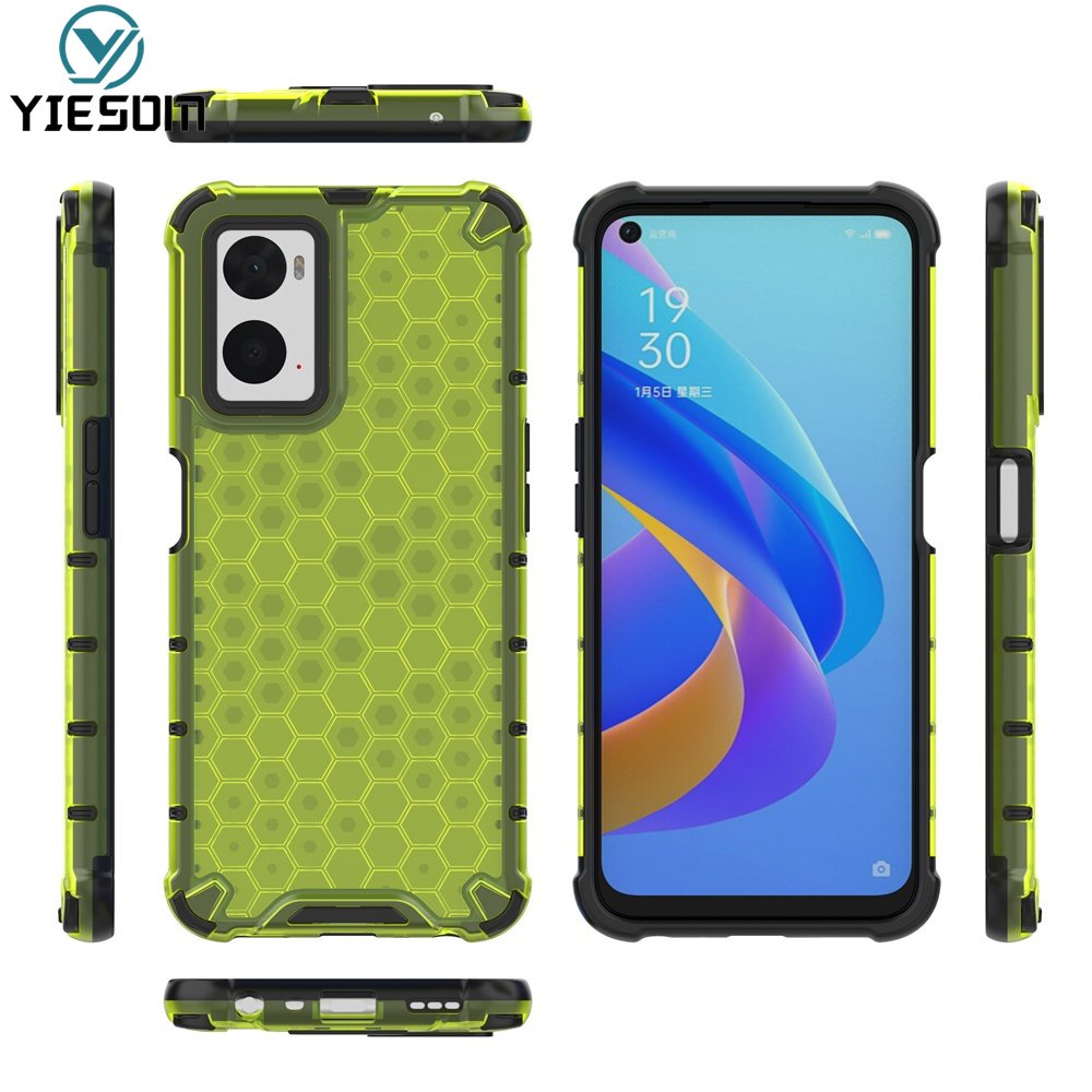 Ốp Điện Thoại Armor PC TPU Silicone Trong Suốt Sang Trọng Cho OPPO A96 A76 A74 A95 A94 A93 A54 A53 A16 F17 F19 Pro