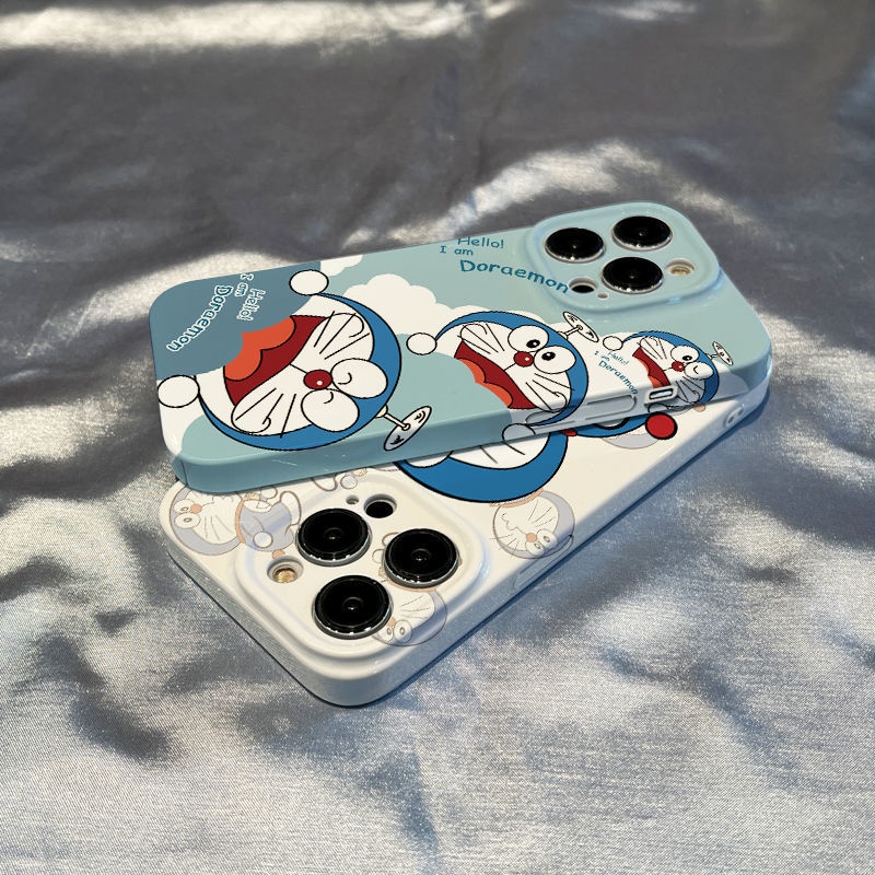 Ốp Điện Thoại Cứng In Hình Doraemon Cho Iphone 11promax 8plus 13promax 14 12 / 11 / xsmax / se