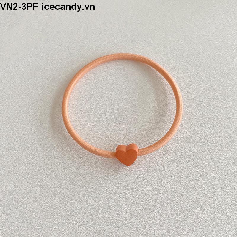Dây thun cột tóc thời trang Hàn Quốc hình tim cute dễ thương cho nữ