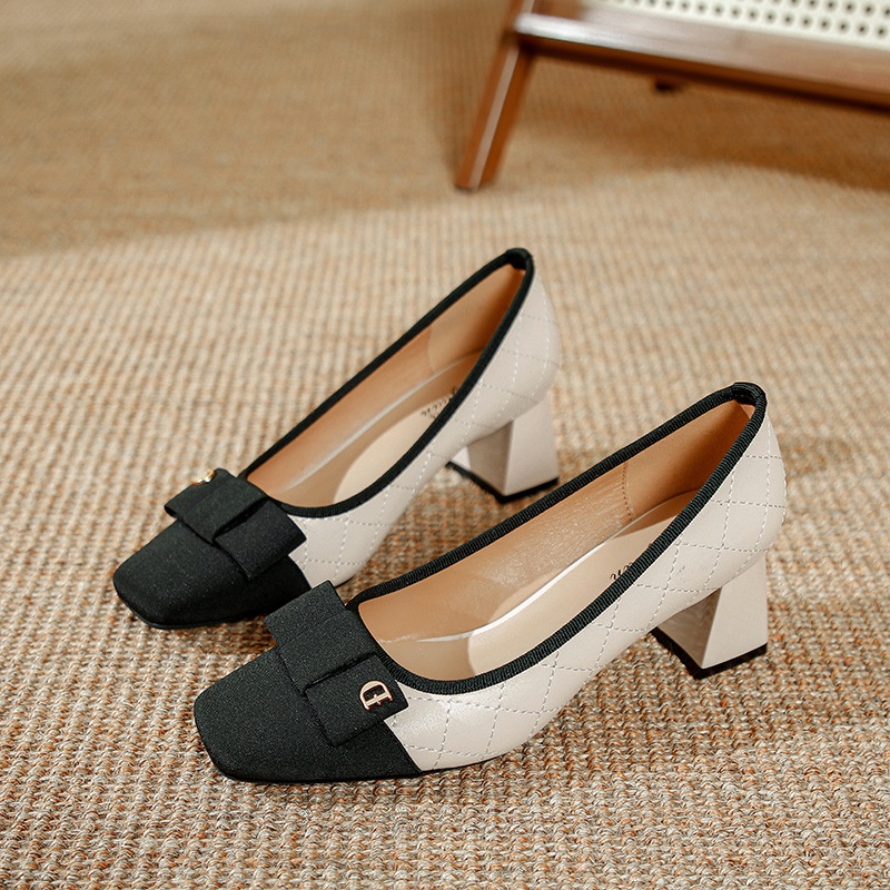 Giày Cao Gót Mũi Vuông Thiết Kế Mới Thời Trang Dành Cho Năm 2023