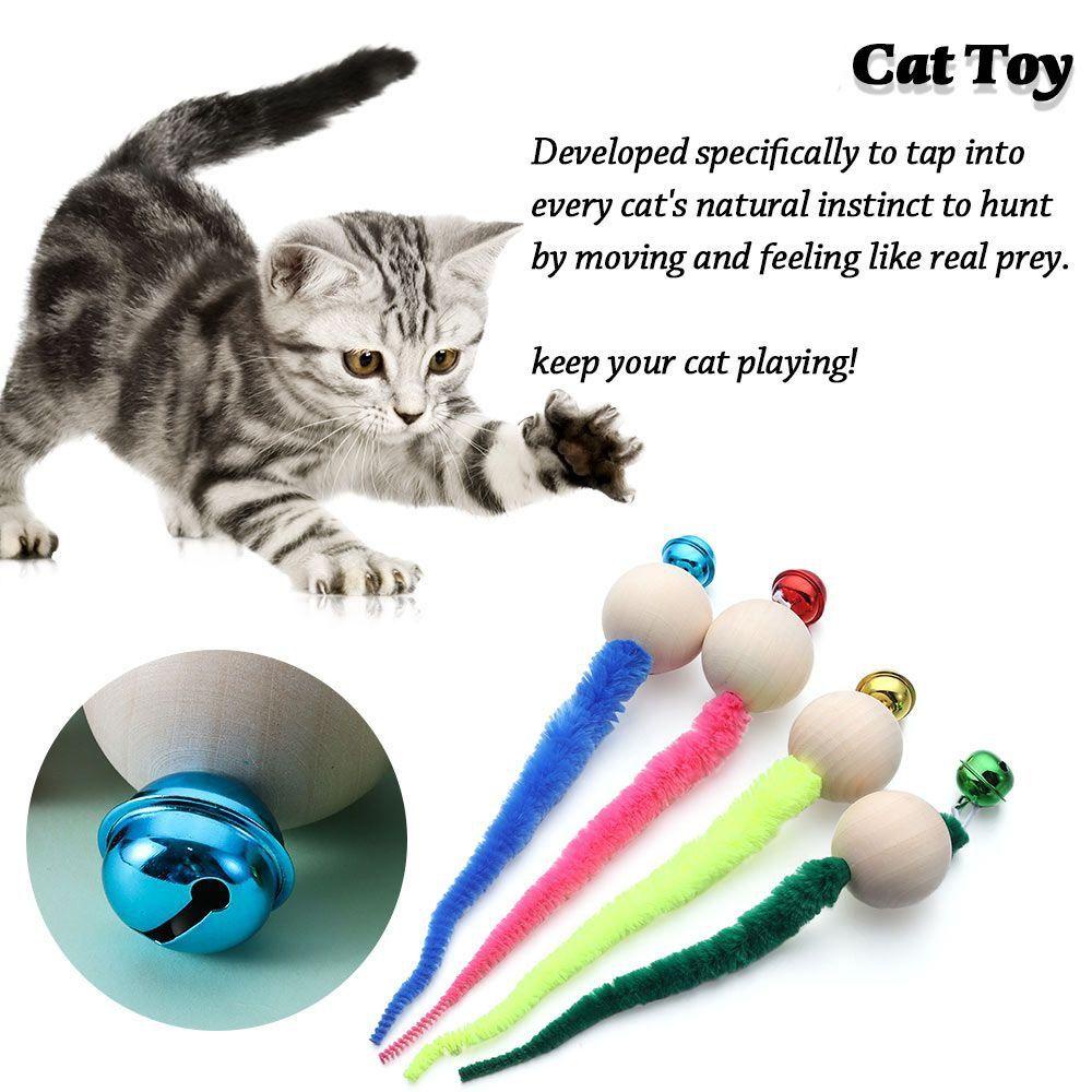 YNATURAL Tóc Giả Có Chuông Màu Sắc Ngẫu Nhiên Cho Mèo