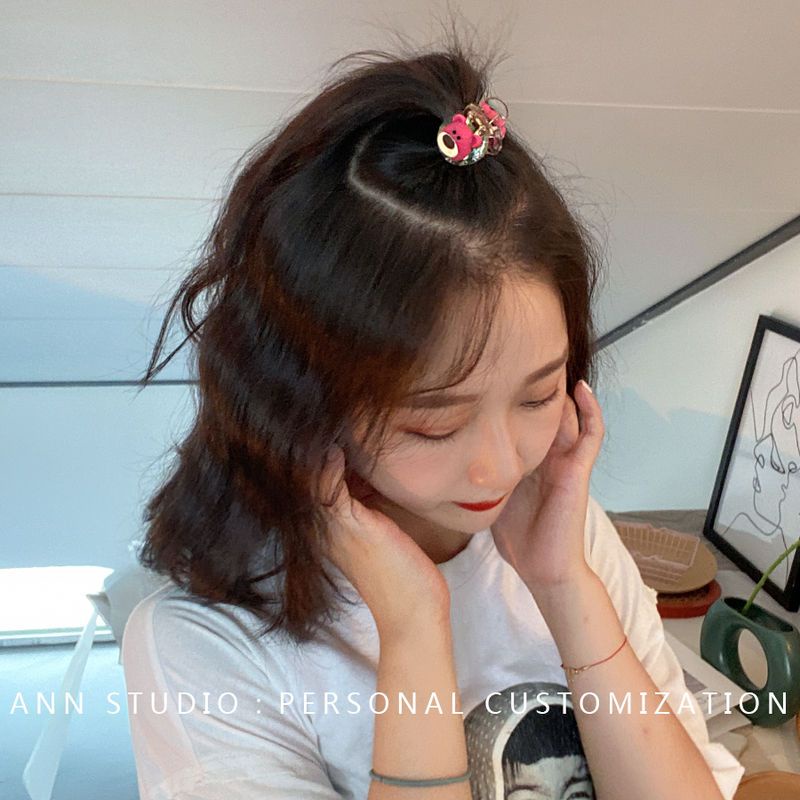 Kẹp Tóc Hình Gấu / Cá Mập / Dâu Tây Kiểu Nhật Hàn Thiết Kế Đơn Giản Cho