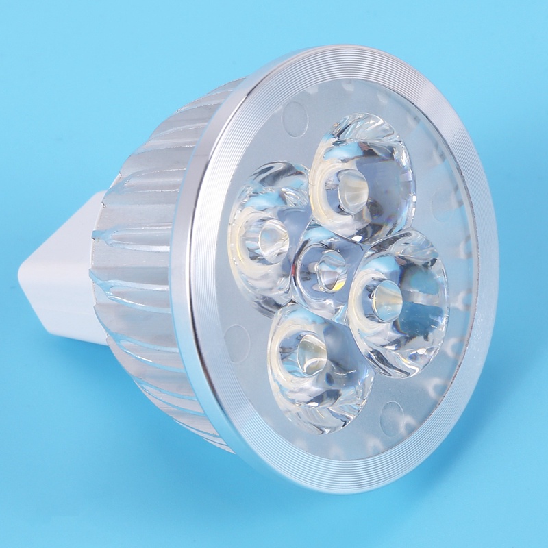 Bóng Đèn LED Ánh Sáng Trắng Ấm 4 * 1W GU5.3 MR16 12V