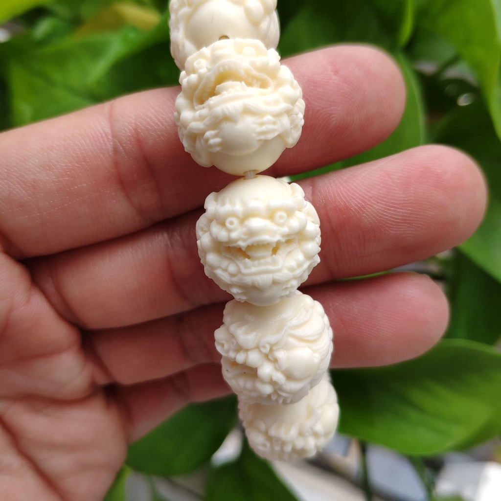 Vòng Tay Chuỗi Hạt Bồ Đề Pixiu 3.29 Bằng Đá Ngà Voi Trái Cây