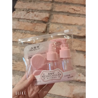 Bộ Chiết Mỹ Phẩm Kèm Túi Zip Tiện Lợi Và Vệ Sinh