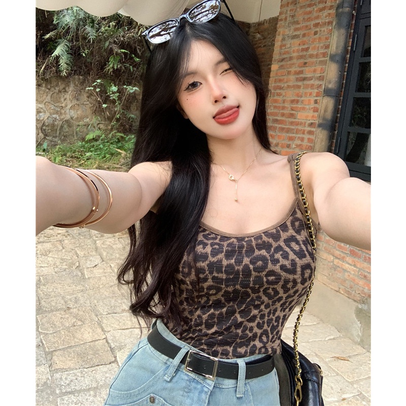 Áo Sát Nách Hoạ Tiết Da Báo Thiết Kế Ôm Sát Quyến Rũ