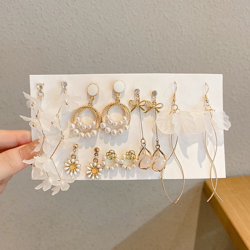 Bộ Bông Tai Thời Trang Hàn Quốc Sang Trọng Cho Nữ