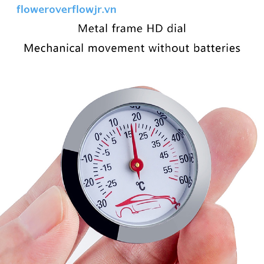 Nhiệt Kế Hình Tròn Mini Tiện Dụng Cho Xe Hơi