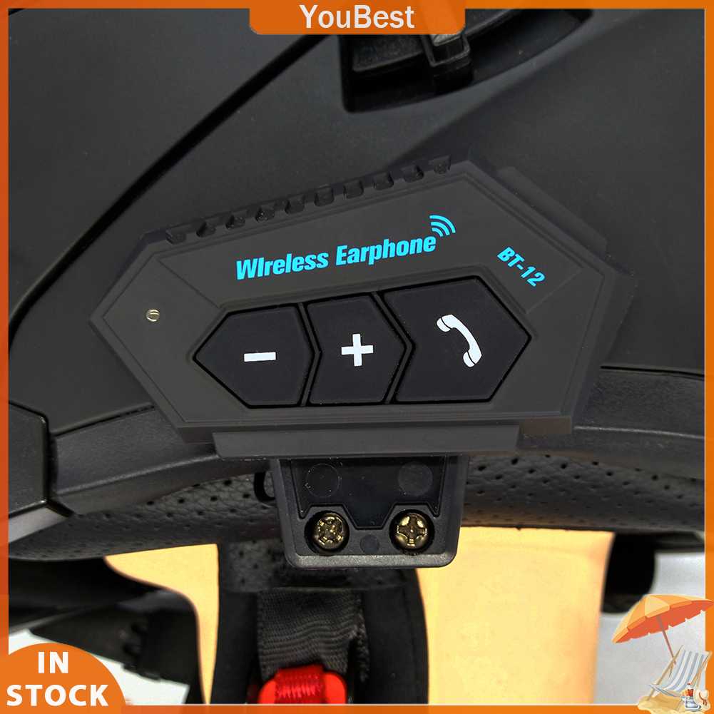 Tai Nghe Bluetooth Bt12 Csr8635 V4.0 + Edr Dùng Cho Mũ Bảo Hiểm