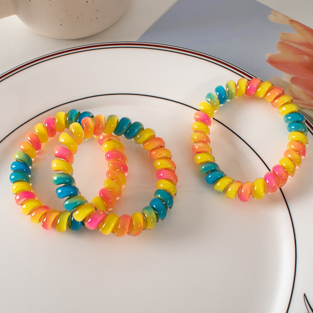 Dây Buộc Tóc Lò Xo Co Giãn Nhiều Màu Sắc Cho Nữ