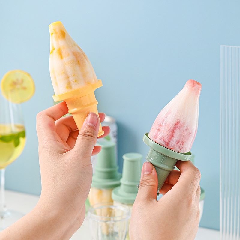 Khuôn Làm Kem Que Hình Nón Tiện Dụng Cho Gia Đình